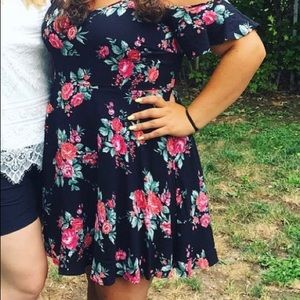 Floral Cold Shoulder Dress from Forever 21
